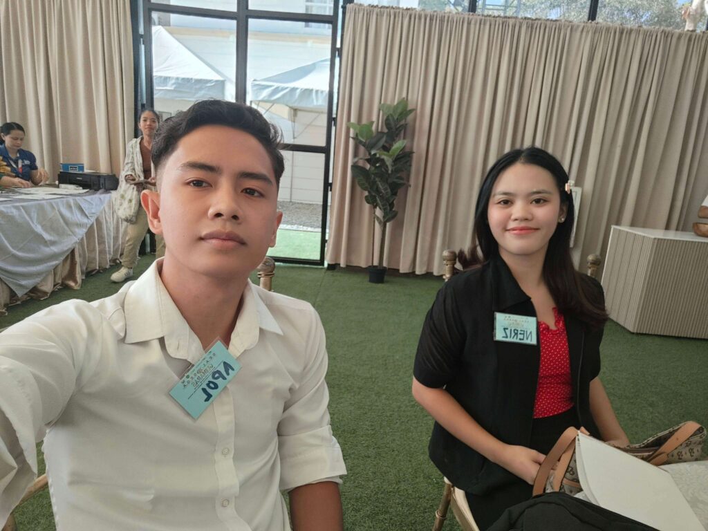 Alpha Jun Ibieza and Nerissa Marie attending the S.E.A.L. to S.E.G.A. entrepreneurship event in Guimaras.